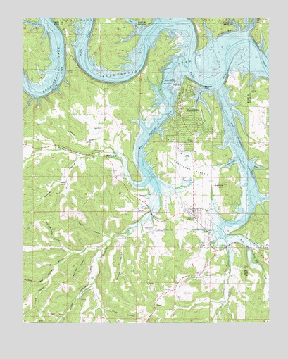Diamond City, AR USGS Topographic Map