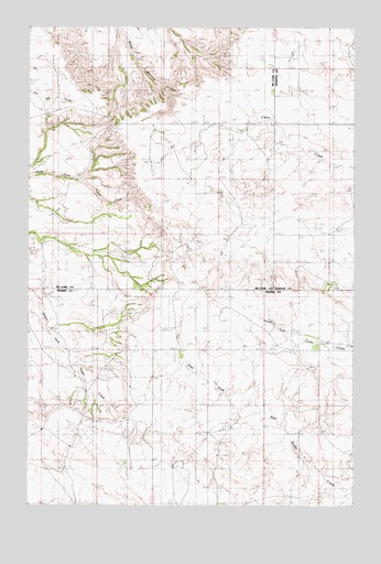 Diamond G Butte NW, MT USGS Topographic Map