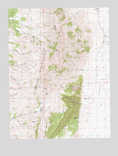 Diamond Peak, NV USGS Topographic Map