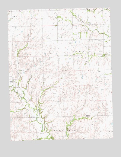 Diamond Springs, KS USGS Topographic Map