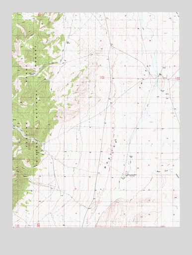 Dianas Punch Bowl, NV USGS Topographic Map