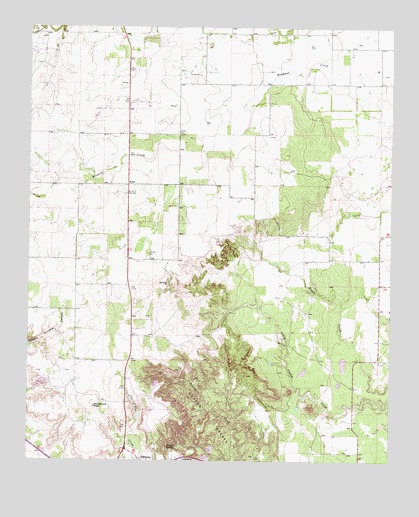 Dickens North, TX USGS Topographic Map