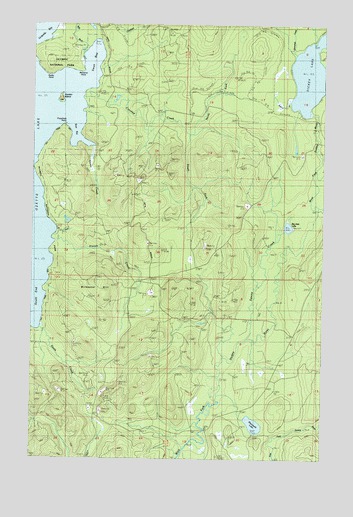 Dickey Lake, WA USGS Topographic Map
