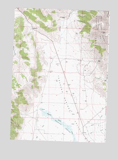 Dickey Peak, ID USGS Topographic Map