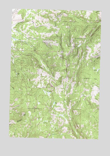 Dickie Peak, MT USGS Topographic Map