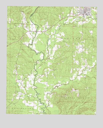 Dierks, AR USGS Topographic Map