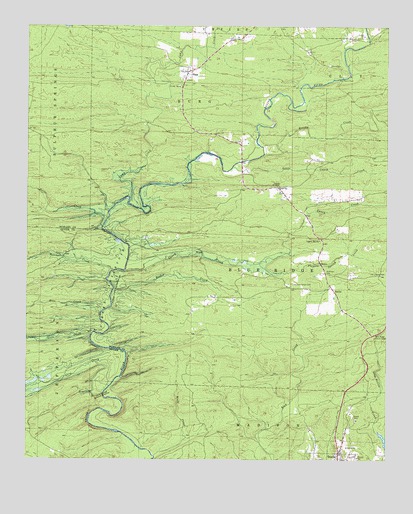 Dierks Dam, AR USGS Topographic Map