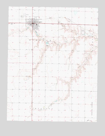 Dighton, KS USGS Topographic Map