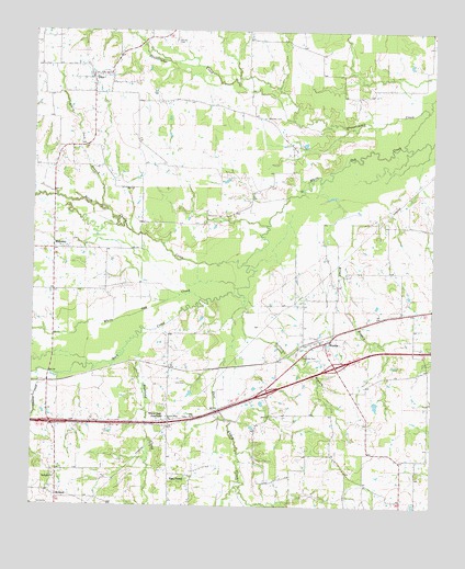 Dike, TX USGS Topographic Map