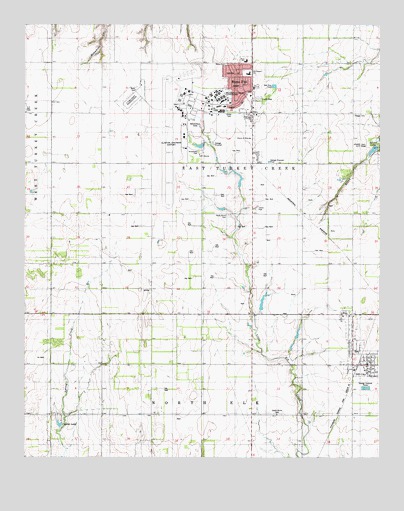 Dill City, OK USGS Topographic Map