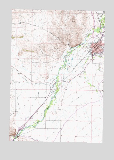 Dillon West, MT USGS Topographic Map