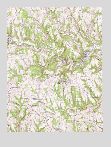 Dillonvale, OH USGS Topographic Map