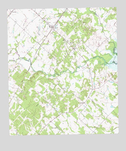 Dime Box, TX USGS Topographic Map