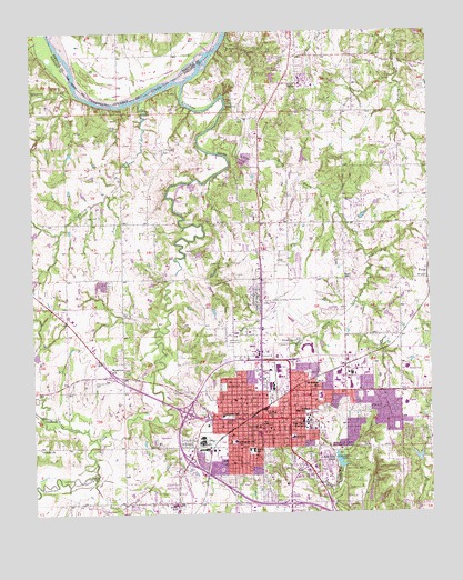 Ada, OK USGS Topographic Map