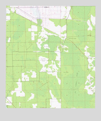 Dinner Island, FL USGS Topographic Map