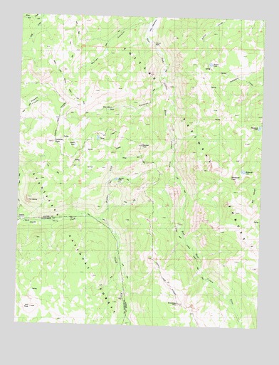 Disaster Peak, CA USGS Topographic Map