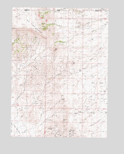 Disaster Peak, NV USGS Topographic Map