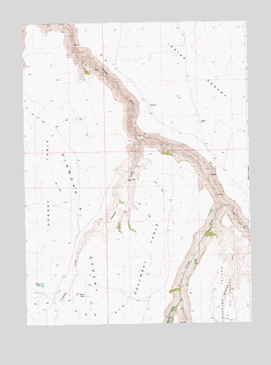 Dishpan, ID USGS Topographic Map