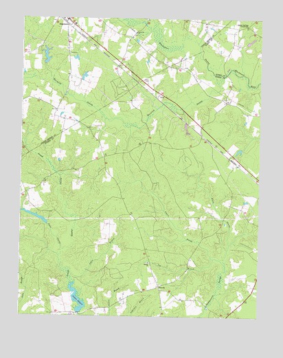 Disputanta South, VA USGS Topographic Map