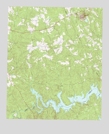Aonia, GA USGS Topographic Map