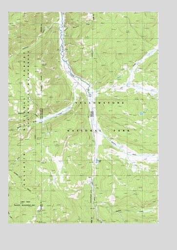 Divide Lake, WY USGS Topographic Map