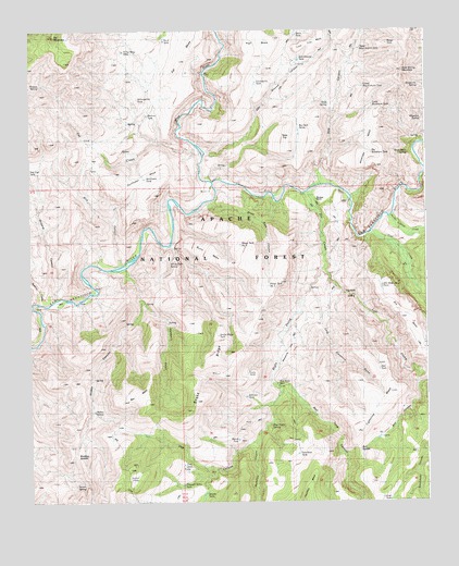 Dix Creek, AZ USGS Topographic Map