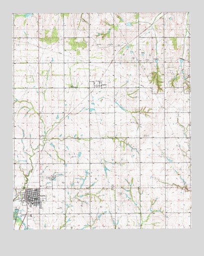 Apache, OK USGS Topographic Map