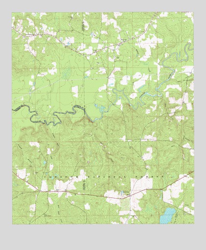 Dixie, AL USGS Topographic Map