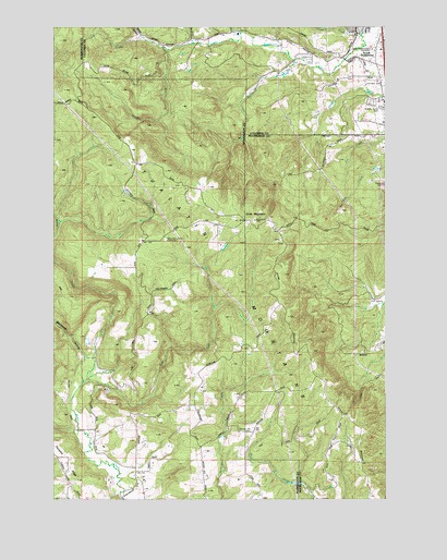 Dixie Mountain, OR USGS Topographic Map