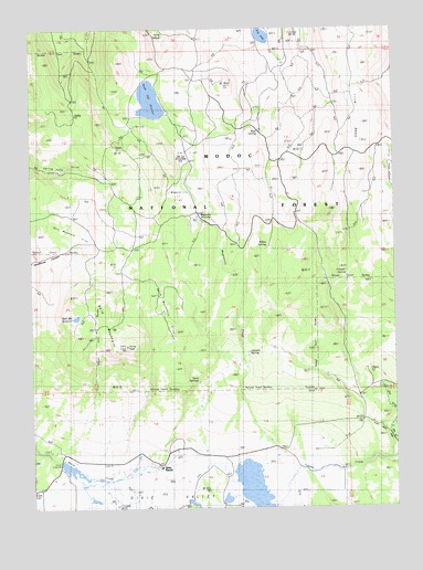 Dixie Peak, CA USGS Topographic Map