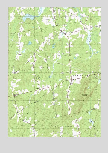 Dixmont, ME USGS Topographic Map