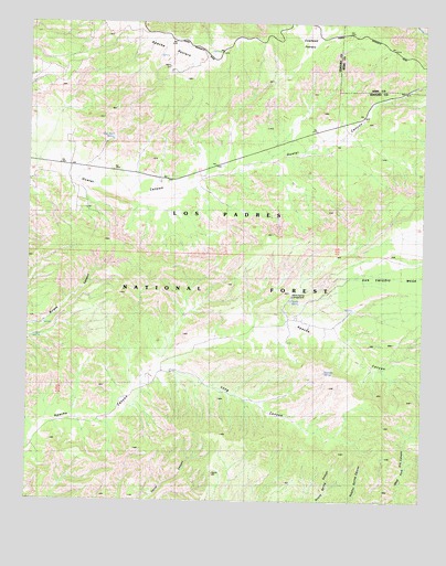 Apache Canyon, CA USGS Topographic Map