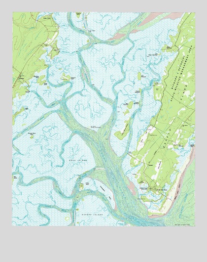 Doboy Sound, GA USGS Topographic Map