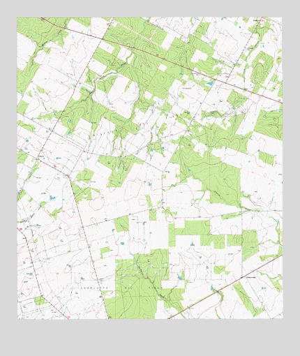 Dobrowolski, TX USGS Topographic Map