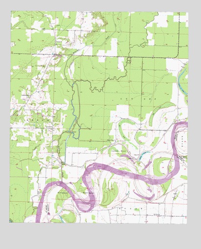Doddridge NE, AR USGS Topographic Map
