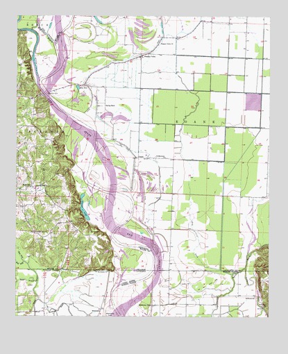 Doddridge SE, AR USGS Topographic Map