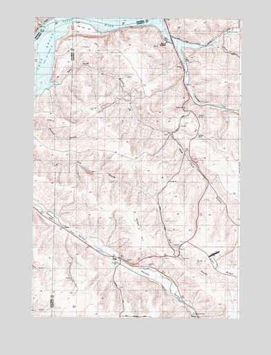 Dodge, WA USGS Topographic Map