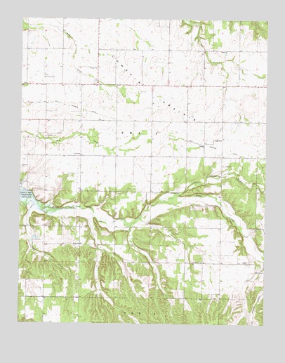 Dodge, OK USGS Topographic Map