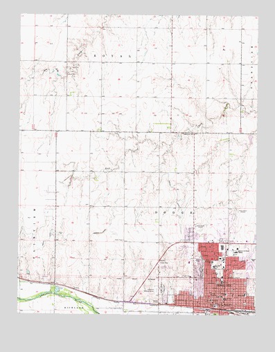 Dodge City, KS USGS Topographic Map