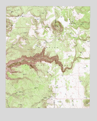 Apache Maid Mountain, AZ USGS Topographic Map