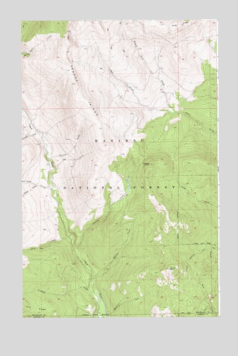 Dodge Peak, ID USGS Topographic Map