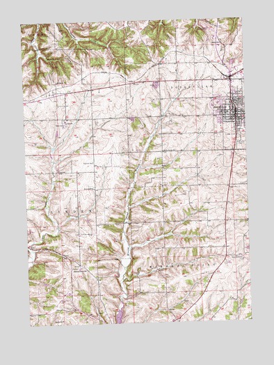 Dodgeville, WI USGS Topographic Map