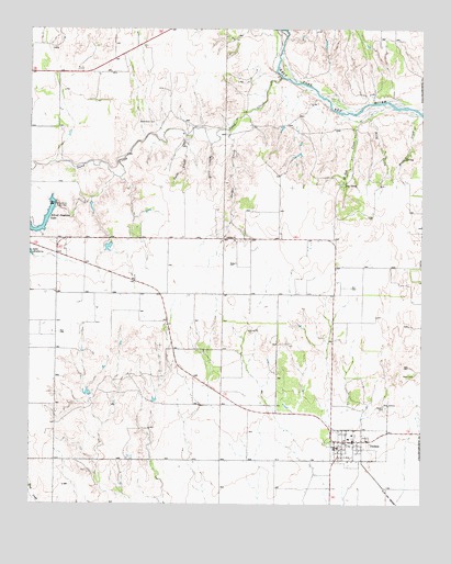 Dodson, TX USGS Topographic Map