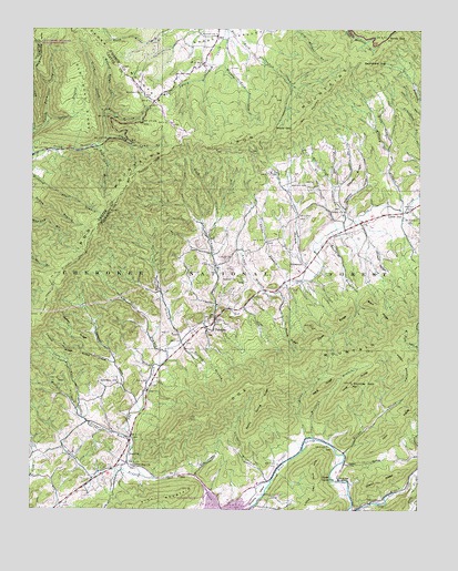 Doe, TN USGS Topographic Map