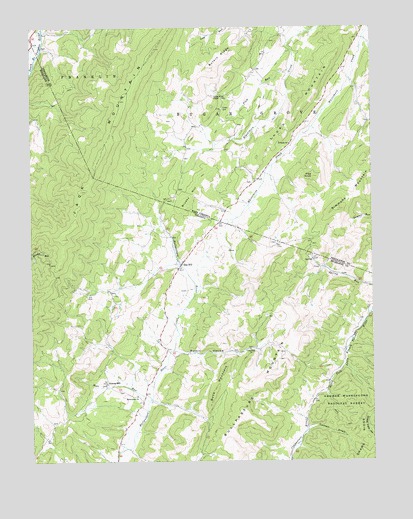 Doe Hill, VA USGS Topographic Map