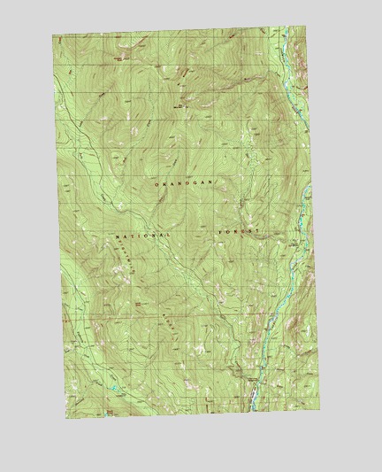 Doe Mountain, WA USGS Topographic Map
