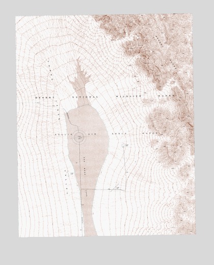 Dog Bone Lake North, NV USGS Topographic Map