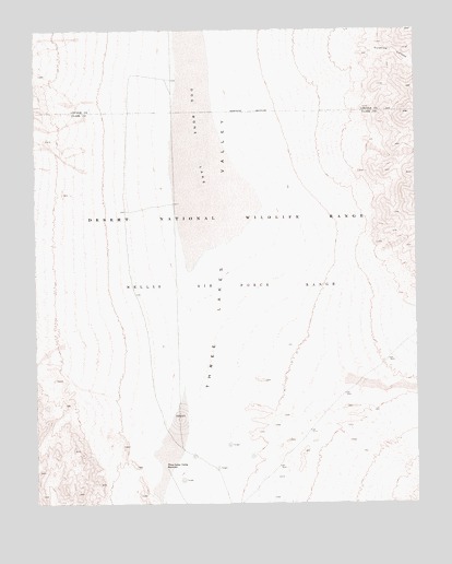 Dog Bone Lake South, NV USGS Topographic Map