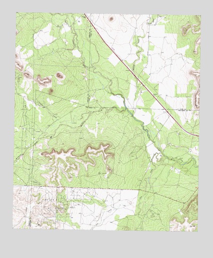 Dog Creek NE, TX USGS Topographic Map