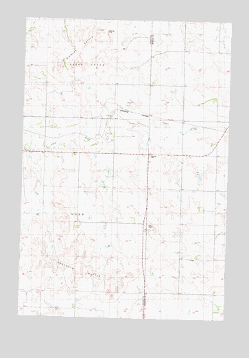 Dogtooth Buttes, ND USGS Topographic Map